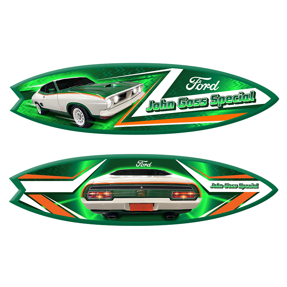 John Goss Special Emerald Fire Surfboard